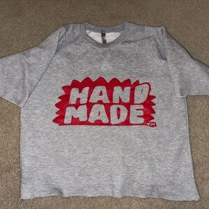 Gray and Red “hand made” shirt